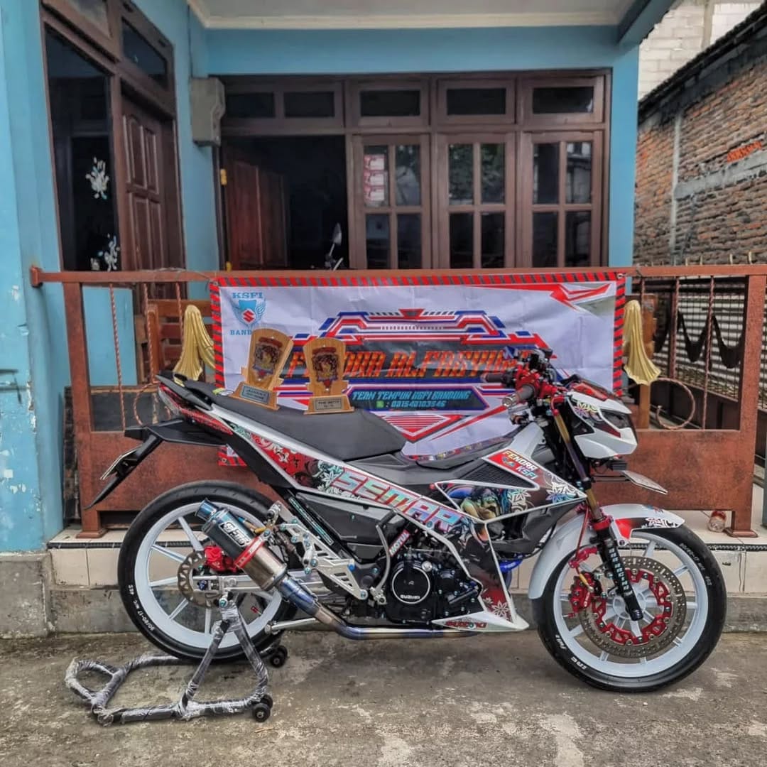 Post 10 by Striping Satria F & Sonic 150r on Instagram (image)