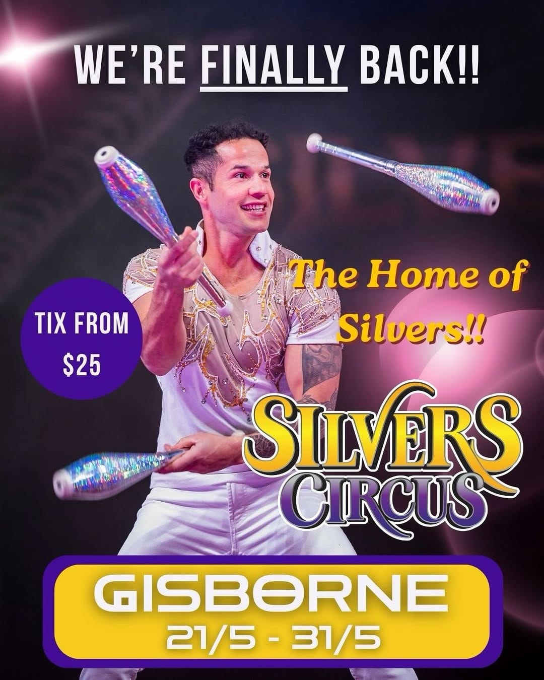 Post 5 by Silvers Circus on Instagram (image)