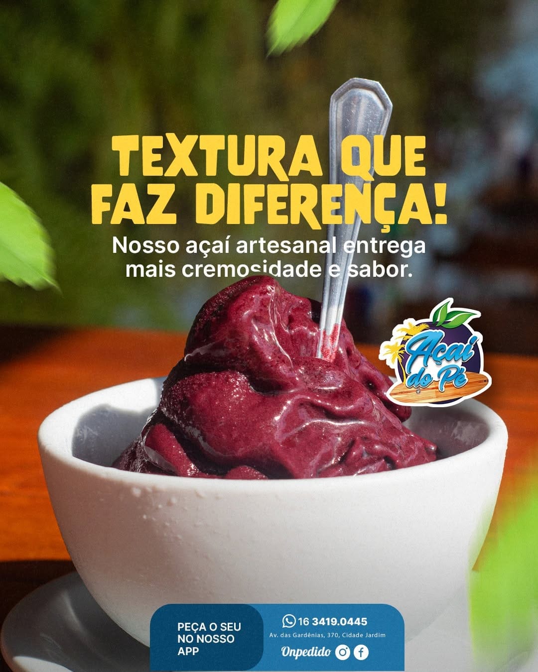 Post 2 by Açaí do Pé | Comida Saudável on Instagram (image)