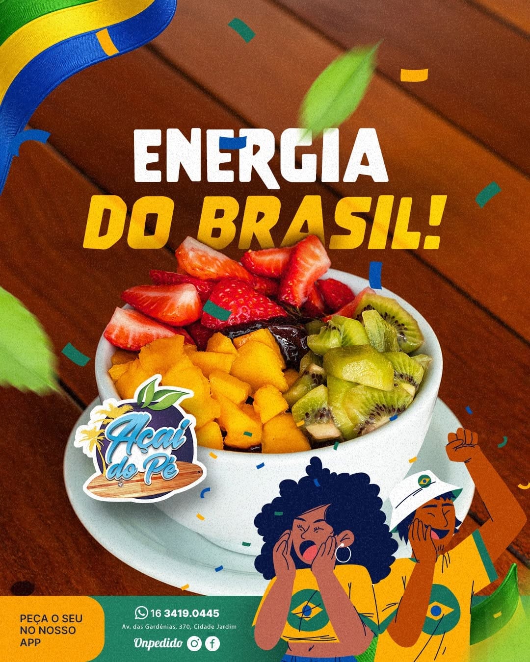 Post 1 by Açaí do Pé | Comida Saudável on Instagram (image)
