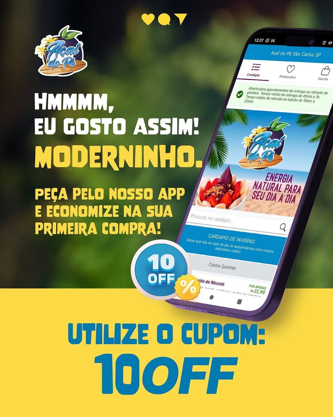 Post 9 by Açaí do Pé | Comida Saudável on Instagram (image)