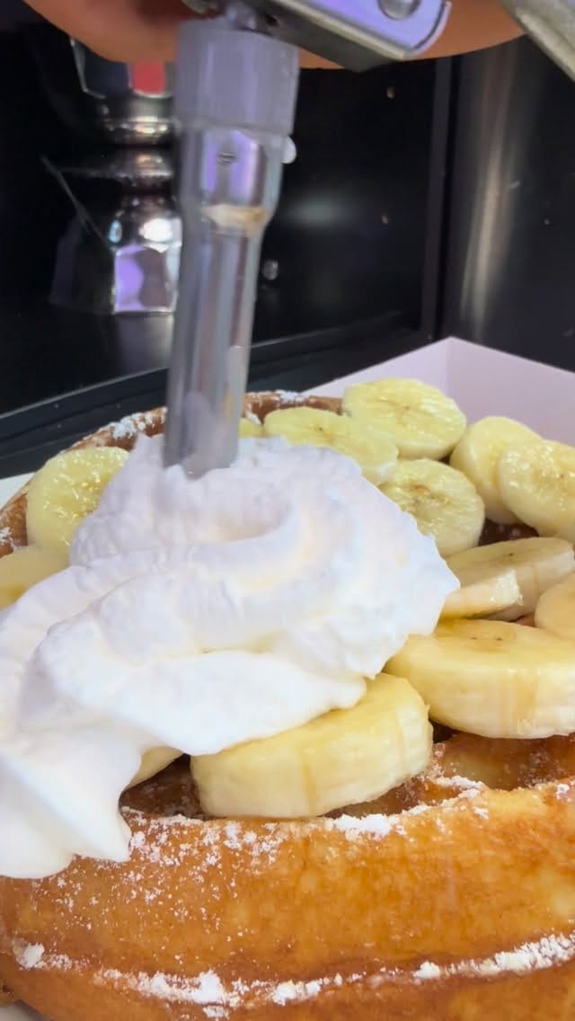 Post 2 by Lucy's Waffles & Ice Cream on Instagram (video)