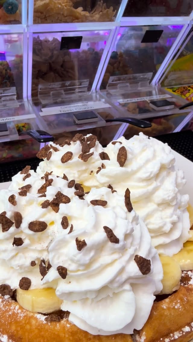 Post 1 by Lucy's Waffles & Ice Cream on Instagram (video)