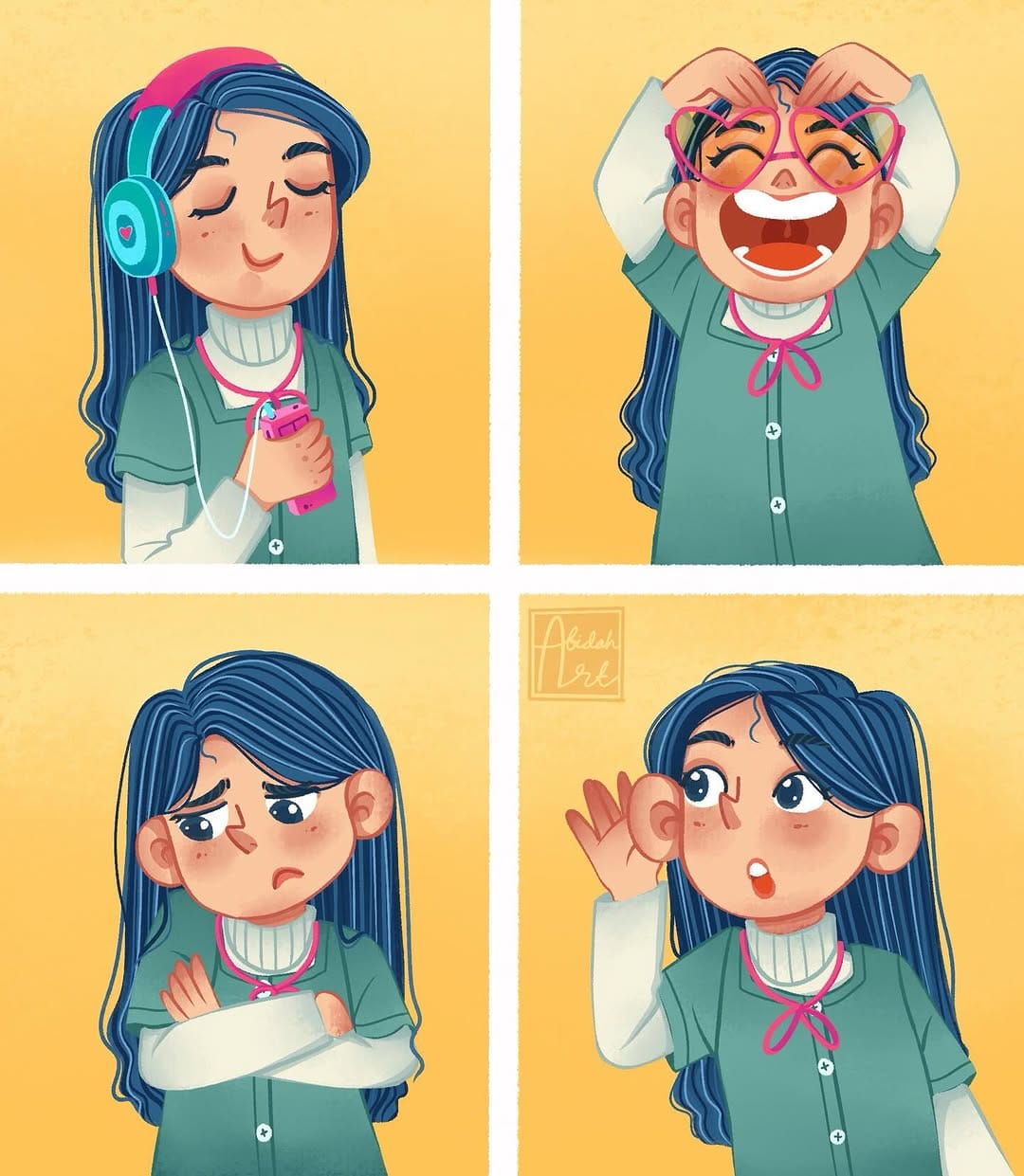 Post 9 by Abidah Nur Rahmah| Ilustrator on Instagram (carousel)