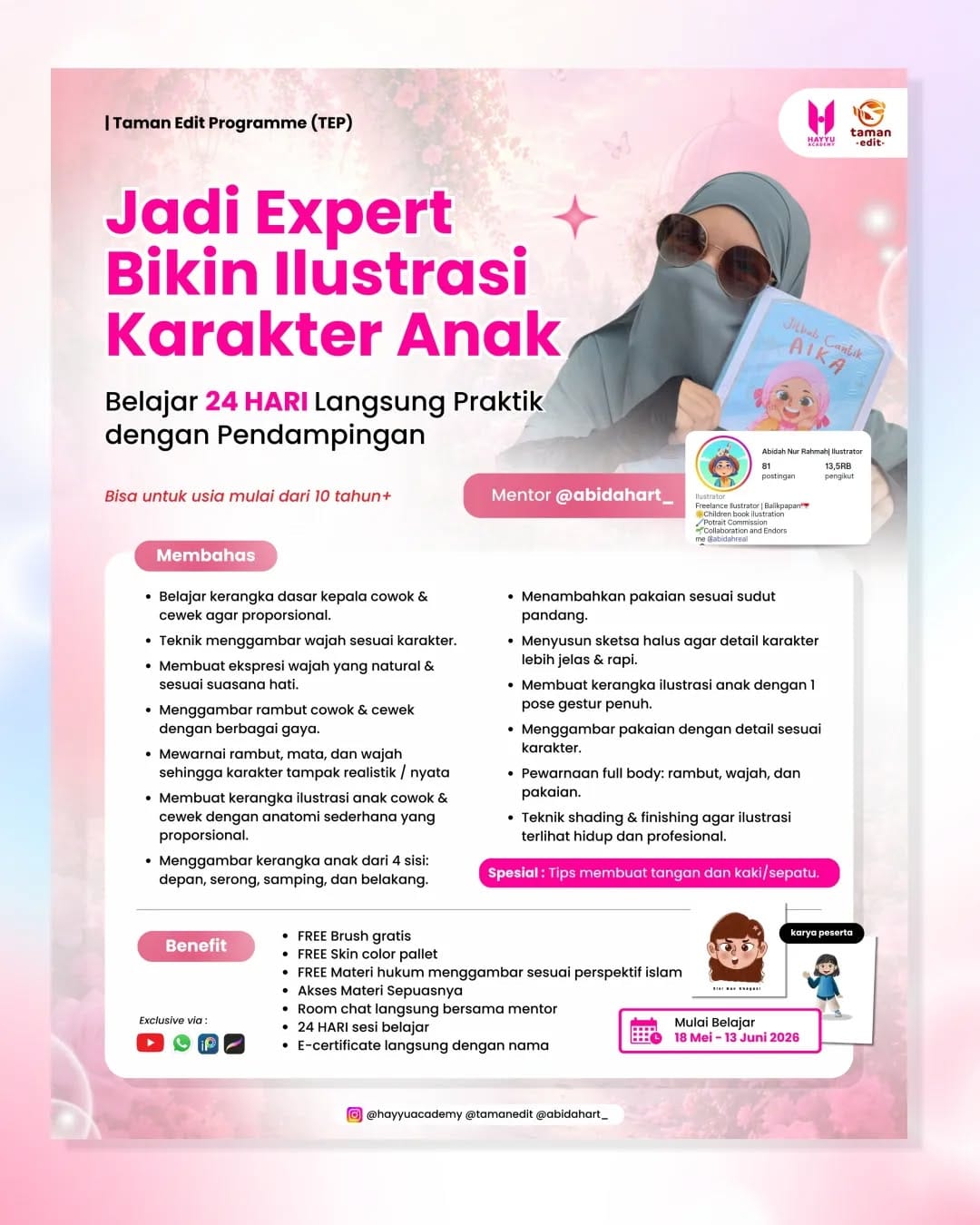 Post 6 by Abidah Nur Rahmah| Ilustrator on Instagram (image)