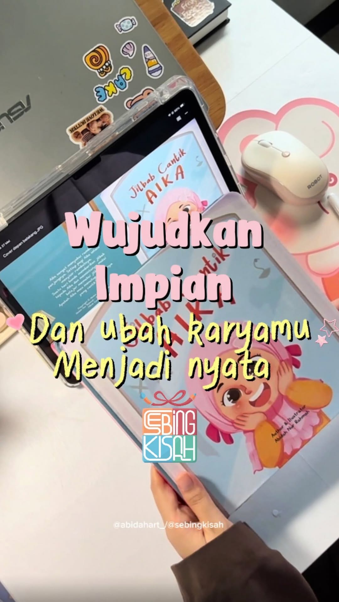 Post 3 by Abidah Nur Rahmah| Ilustrator on Instagram (video)