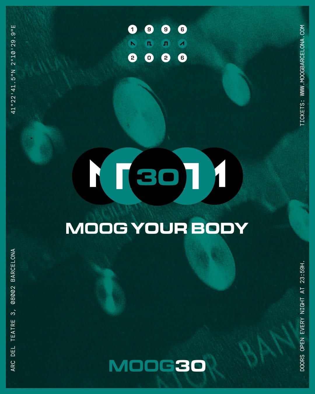 Post 7 by Moog Barcelona Techno Club on Instagram (image)