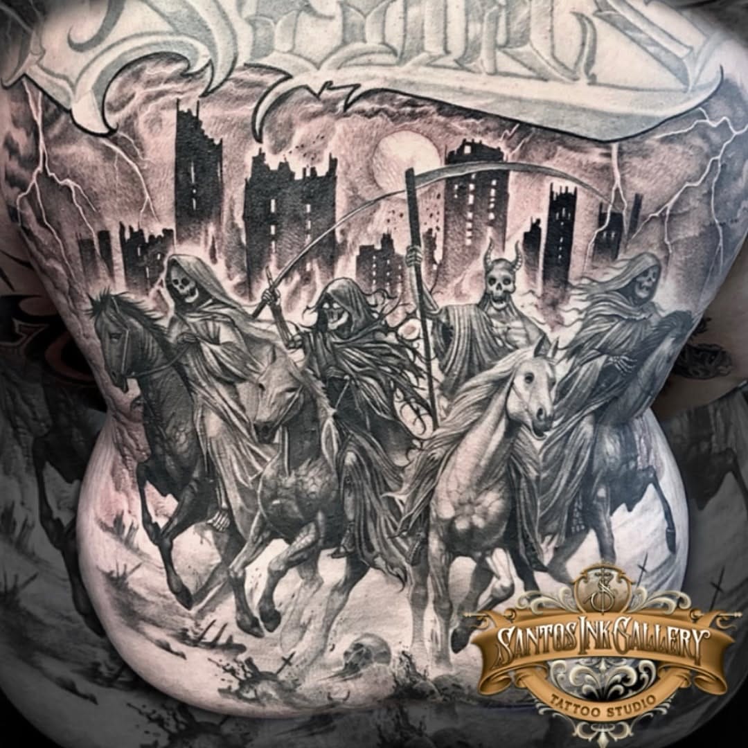 Post 5 by Santos Ink Gallery Tattoo Shop on Instagram (image)