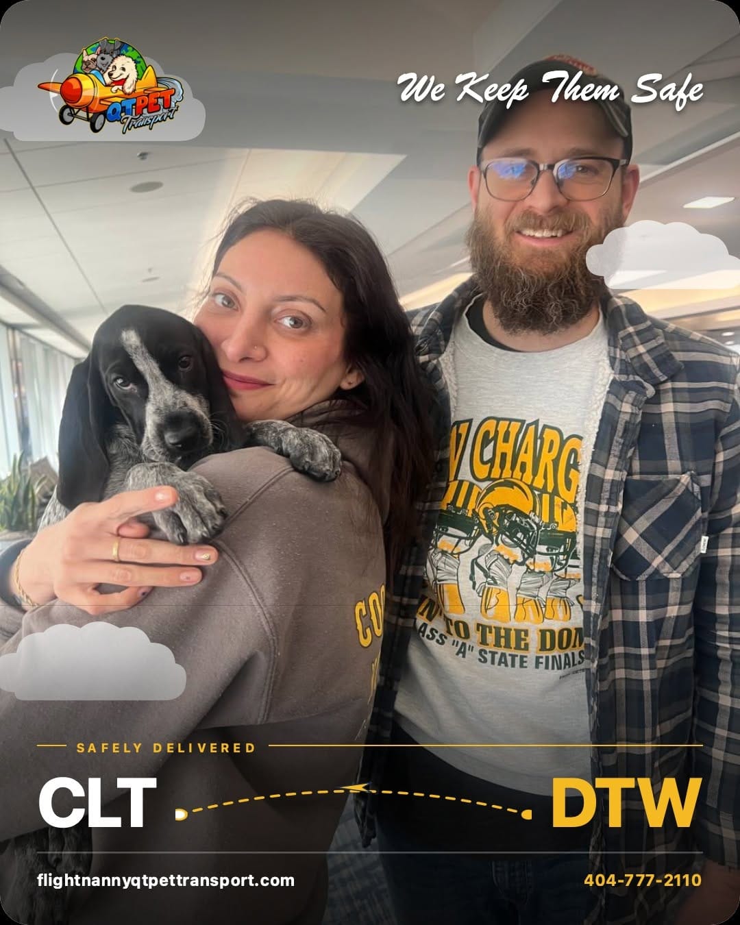 Post 6 by Flight nanny QT Pet Transport on Instagram (image)
