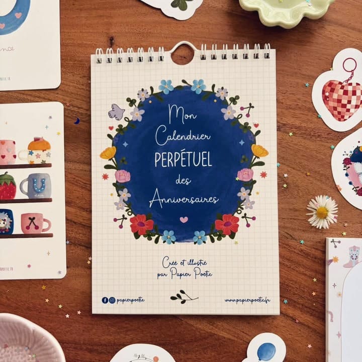 Post 6 by Papier Poetic® • Illustration • Papeterie on Instagram (carousel)