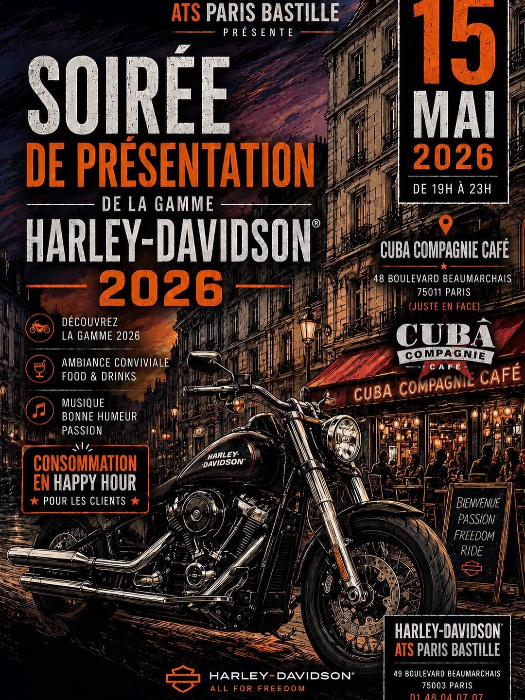 Post 3 by Harley-Davidson Paris Bastille on Instagram (image)