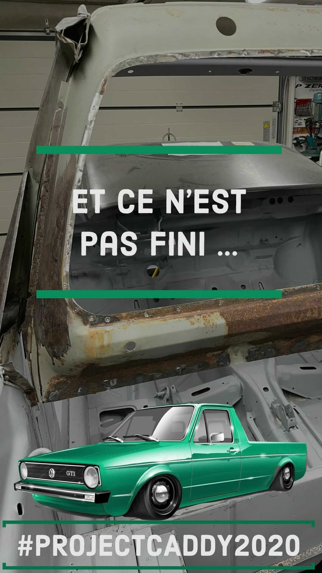 Post 5 by VW Caddy Mk1 Pick-Up Sauber on Instagram (video)