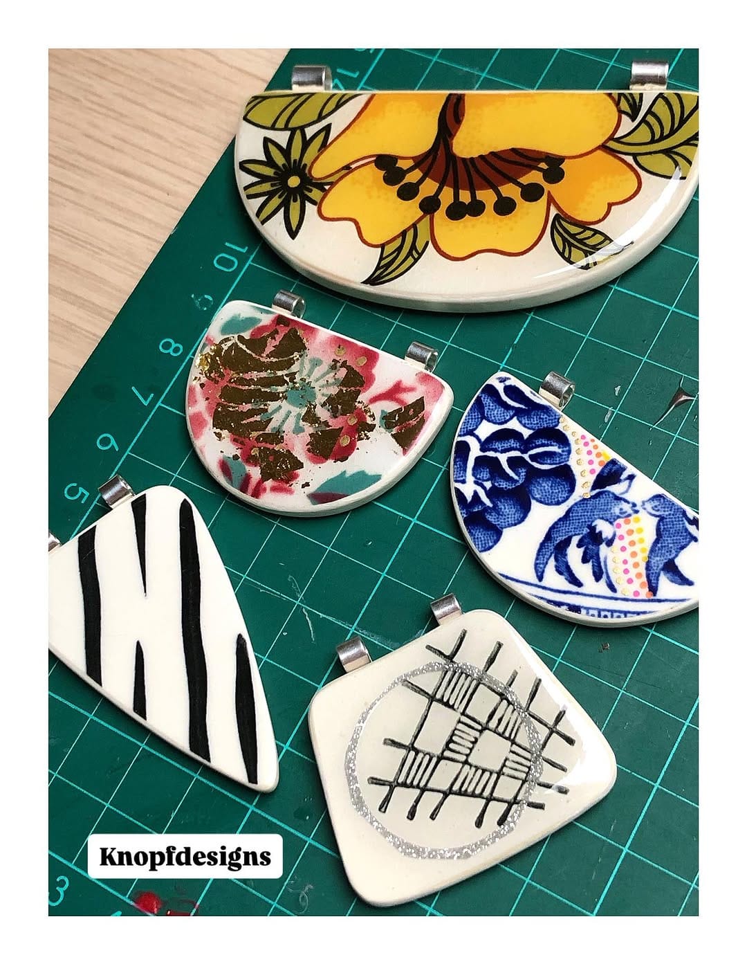 Post 7 by A n j a   Knopf Designs ♻️ Ceramic Jewellery on Instagram (image)