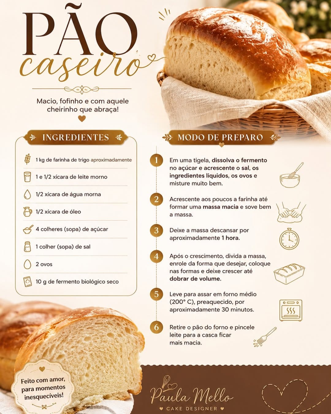 Post 5 by Paula Mello I Confeitaria I Receitas | Cozinha Prática on Instagram (image)
