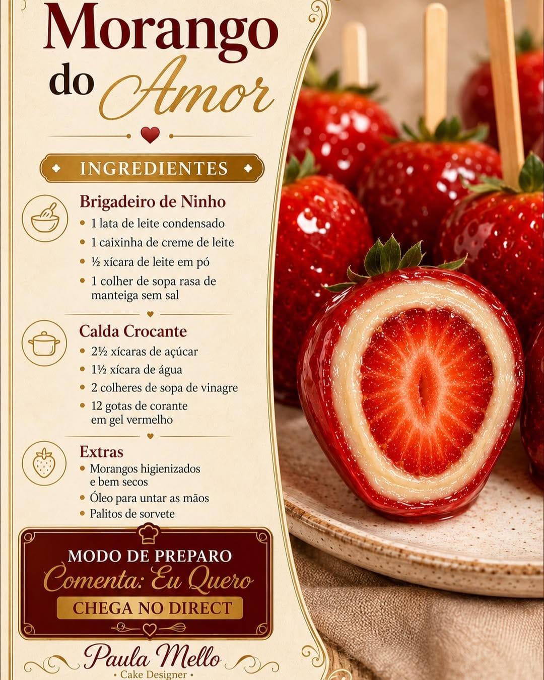 Post 7 by Paula Mello I Confeitaria I Receitas | Cozinha Prática on Instagram (image)