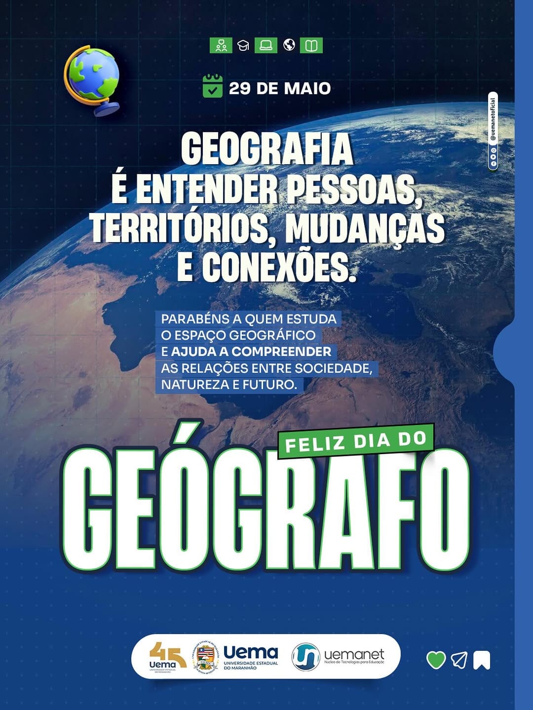 Post 7 by Uemanet - Núcleo de Tecnologias para Educação on Instagram (image)