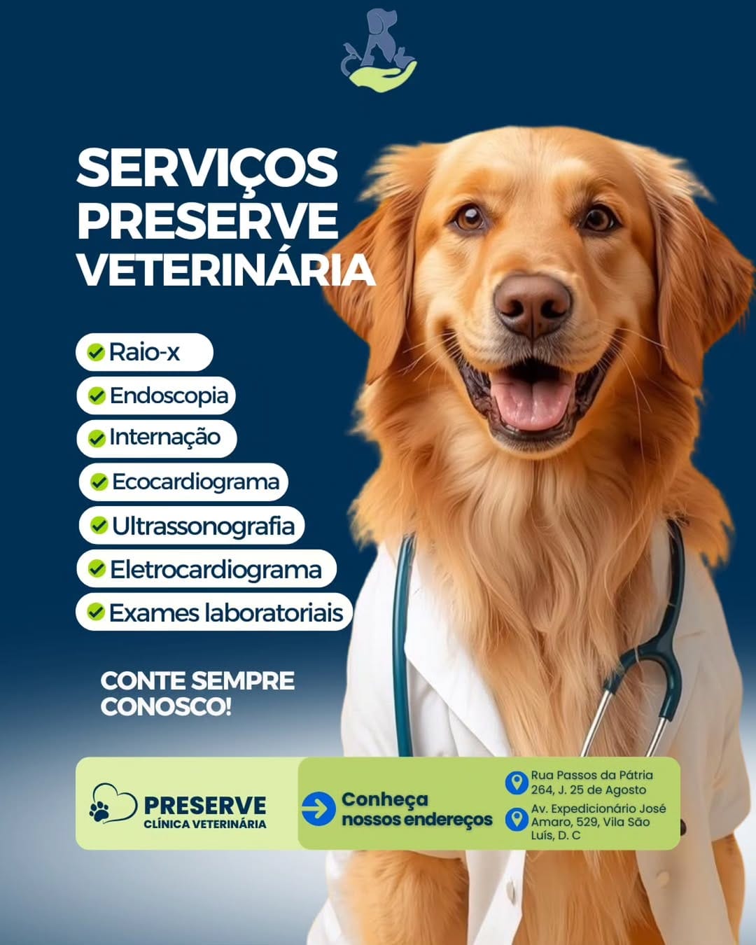 Post 8 by Preserve Veterinária on Instagram (image)