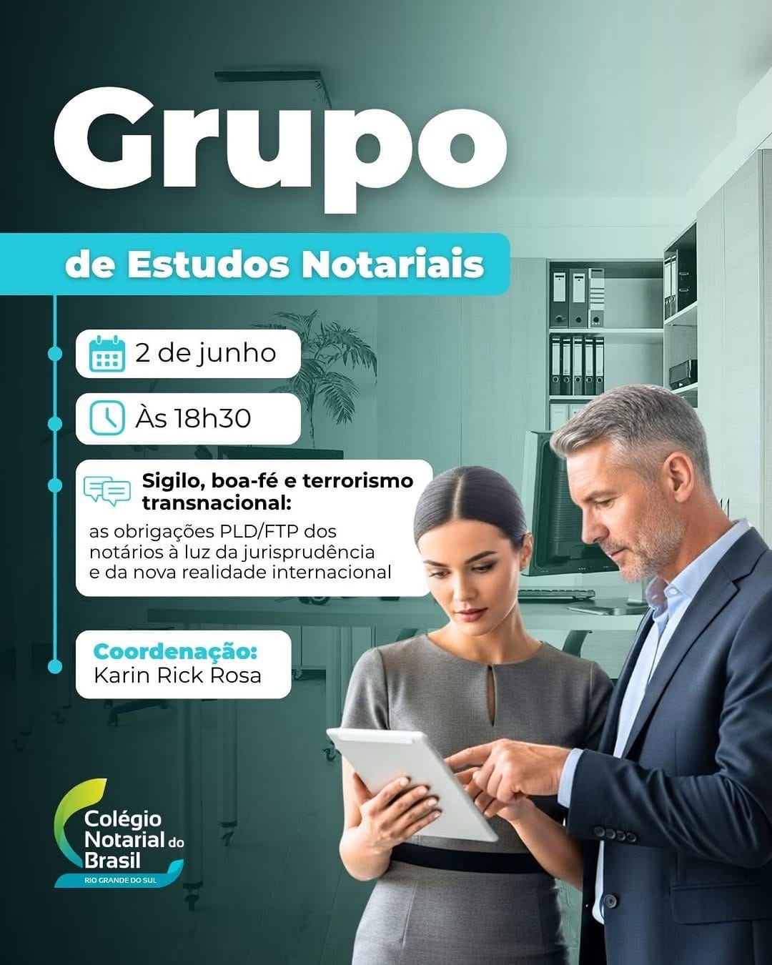 Post 3 by Colegio Notarial do Brasil-RS on Instagram (image)