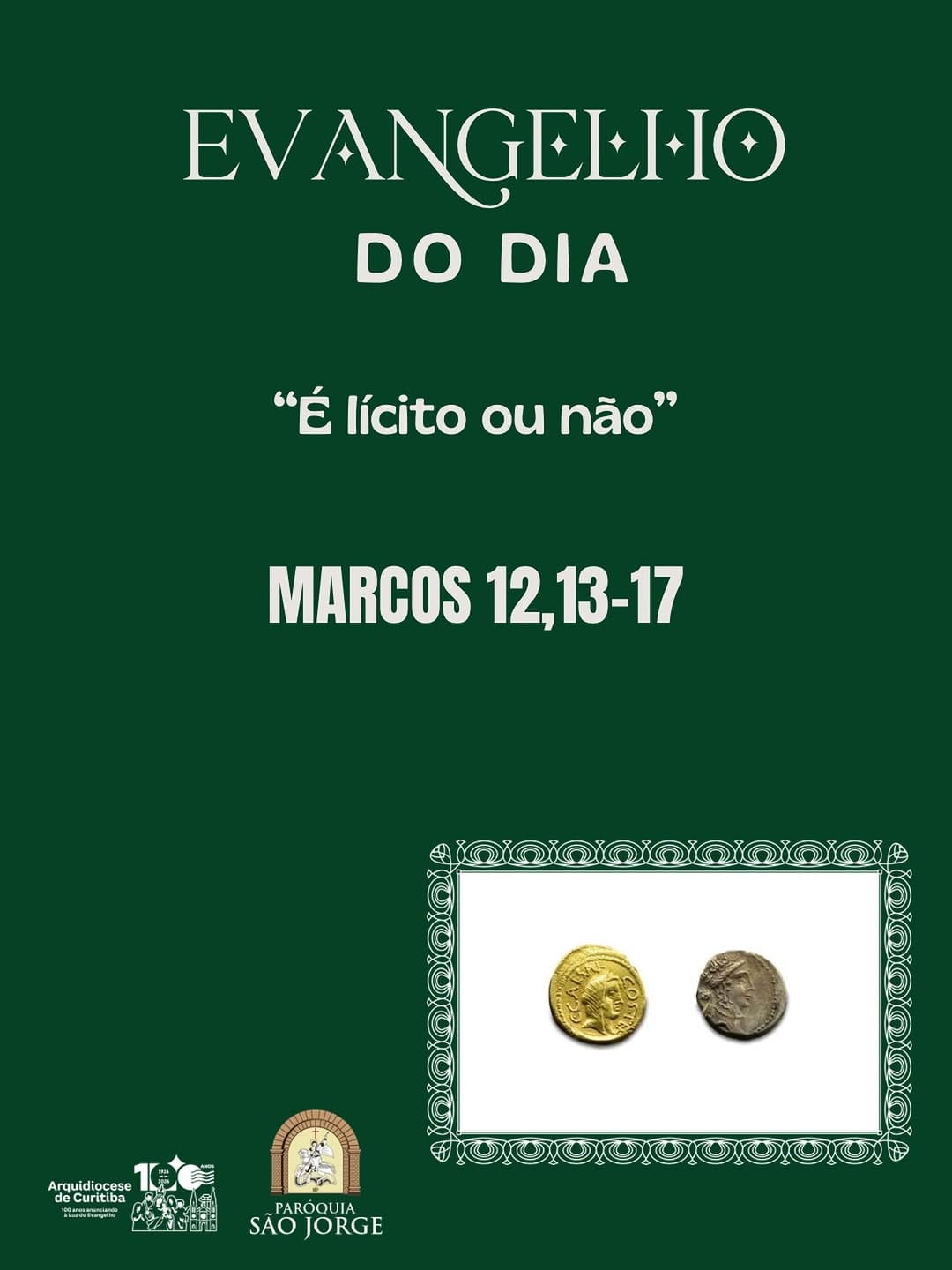 Post 9 by Paróquia São Jorge Curitiba on Instagram (image)