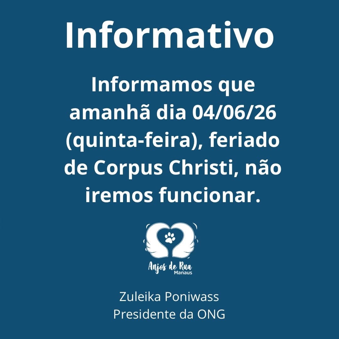 Post 2 by Anjos de Rua Manaus | Castração on Instagram (image)