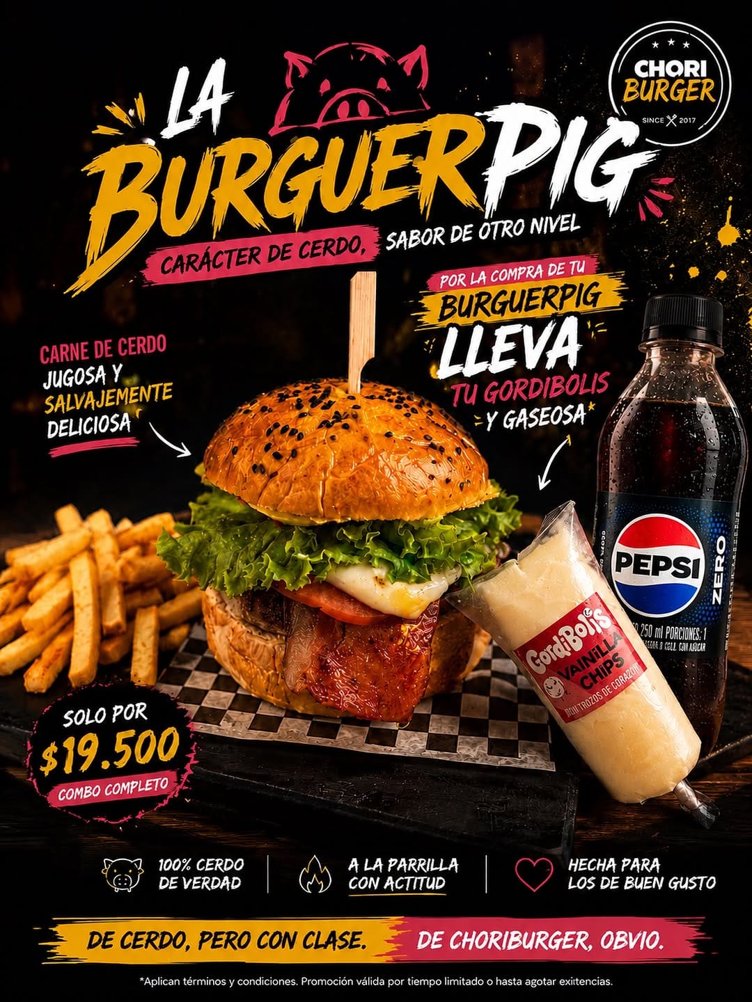 Post 1 by ChoriBurger & Drinks Ocaña on Instagram (image)