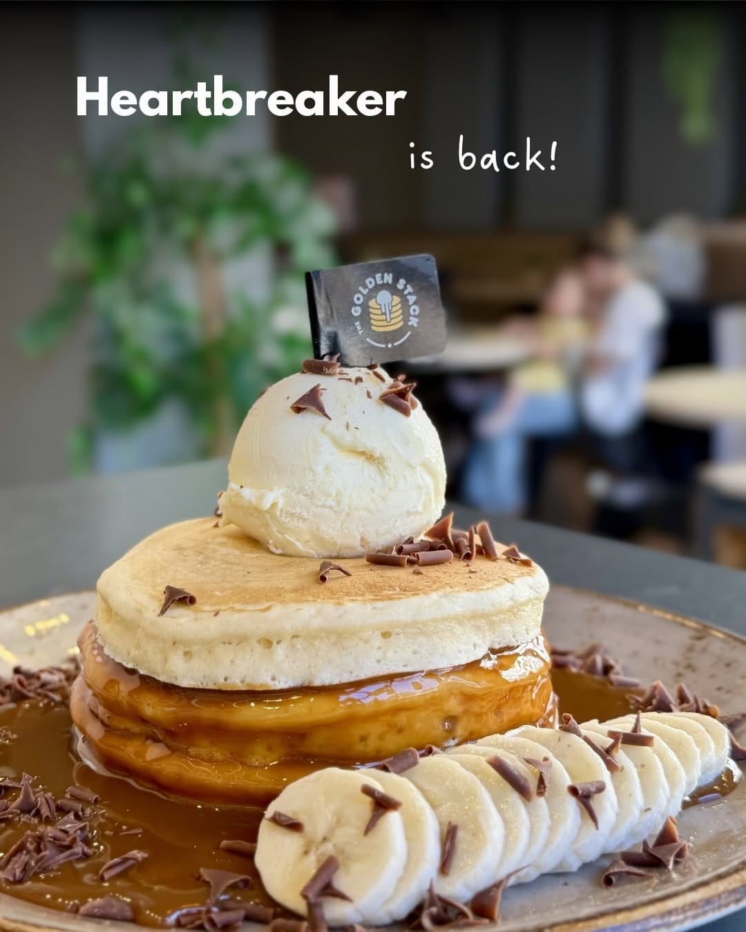 Post 1 by The Golden Stack - Pancakes on Instagram (carousel)