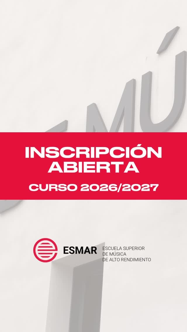 Post 10 by ESMAR | Escuela Superior de Música de Alto Rendimiento on Instagram (video)