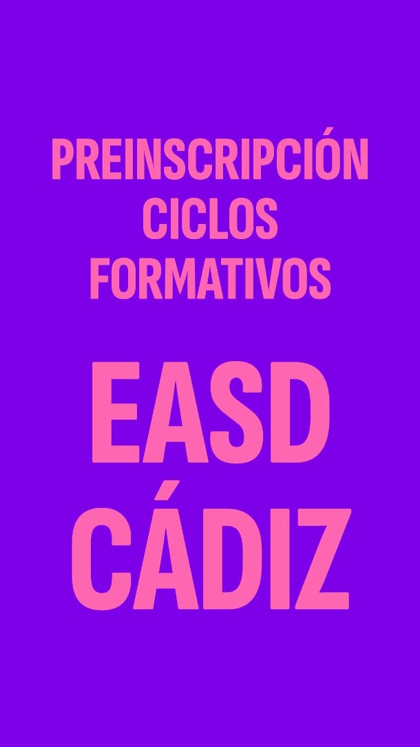 Post 7 by Escuela de Arte y Superior de Diseño de Cádiz on Instagram (video)