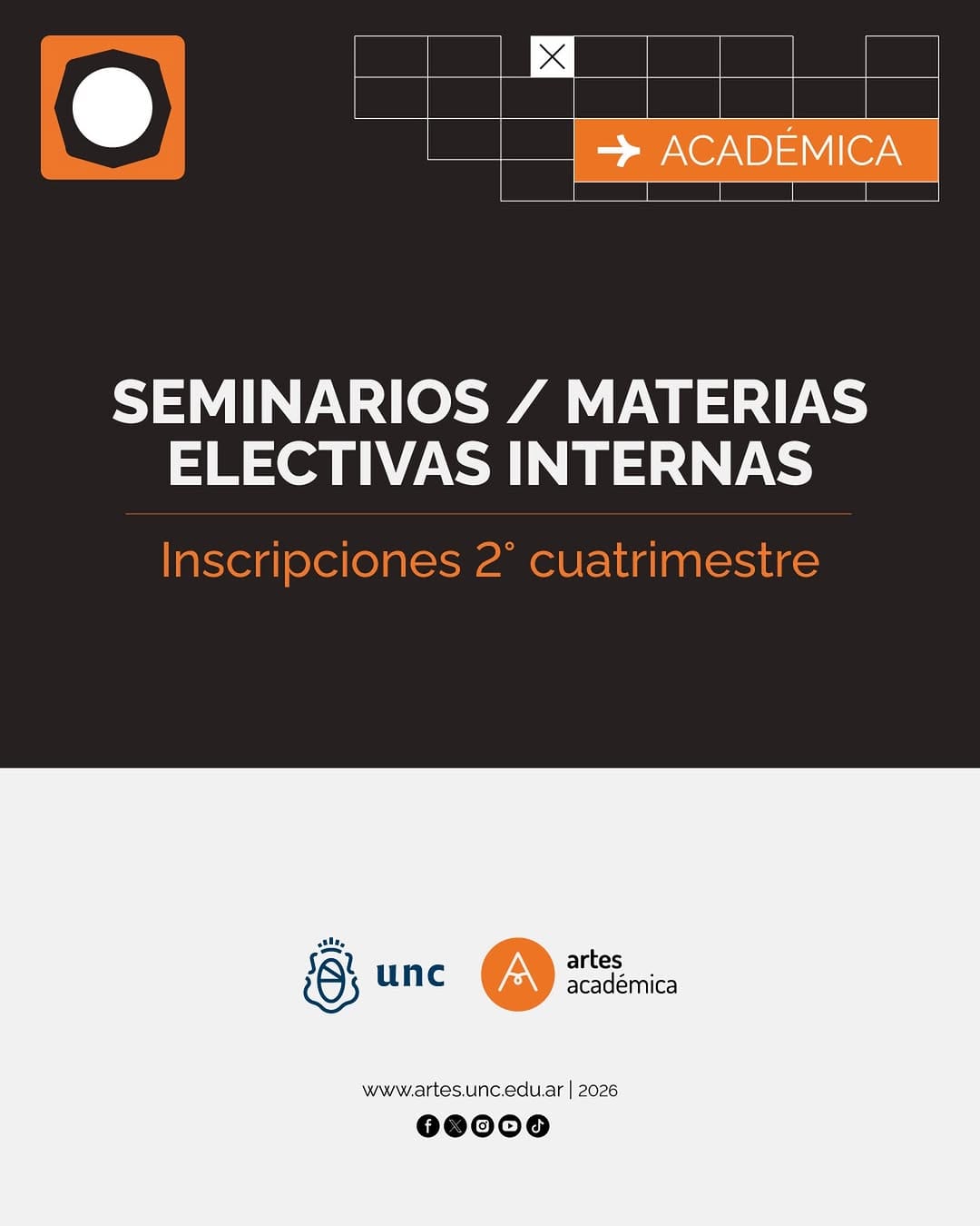 Post 7 by Facultad de Artes UNC on Instagram (image)