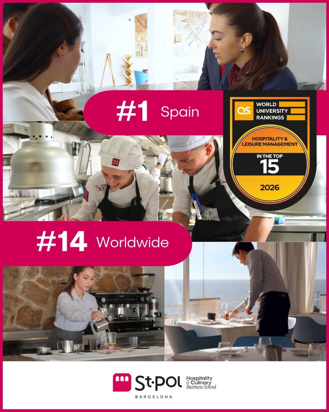 Post 9 by Sant Pol Hospitality & Culinary Business School - Barcelona on Instagram (carousel)