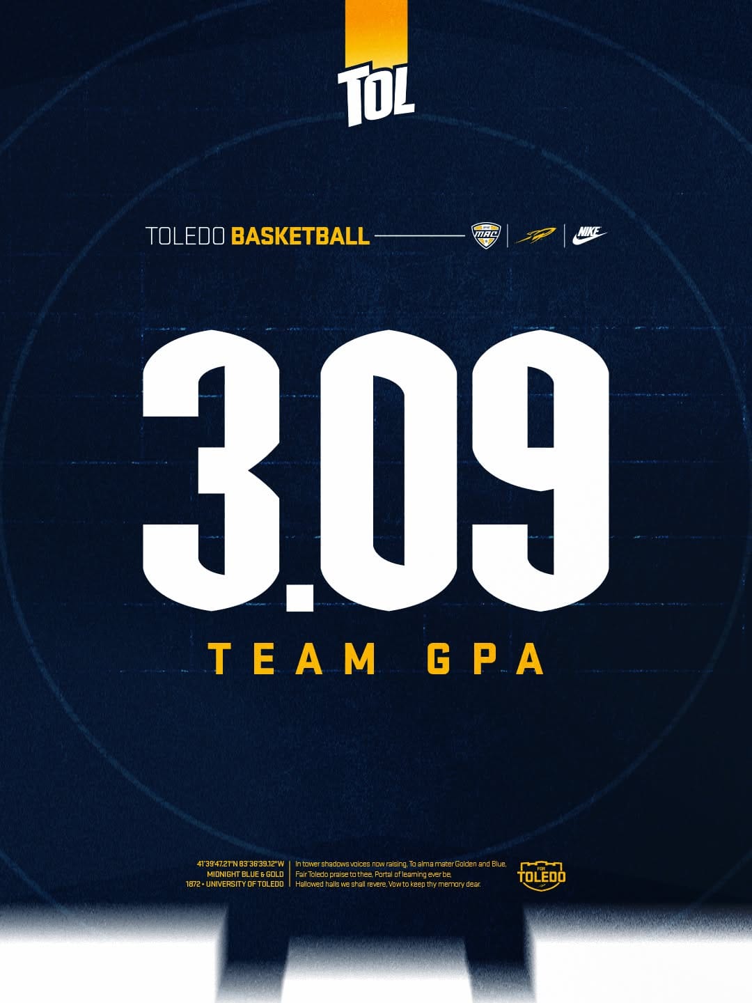 Post 6 by Toledo Men's Basketball on Instagram (image)