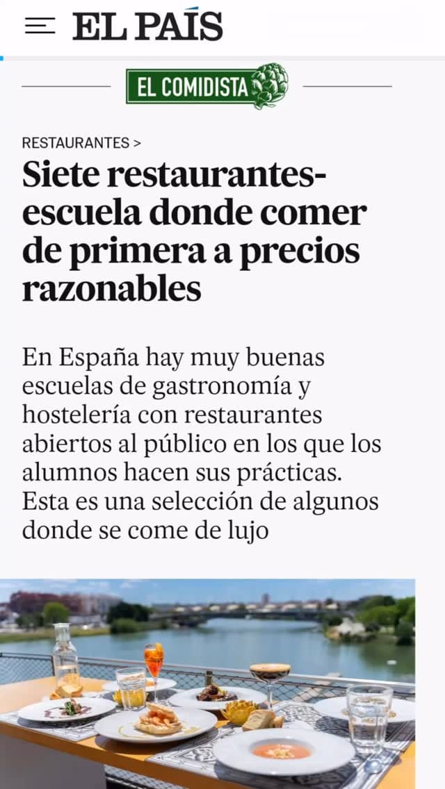 Post 10 by Escuela Superior de Hostelería y Turismo de Madrid on Instagram (video)