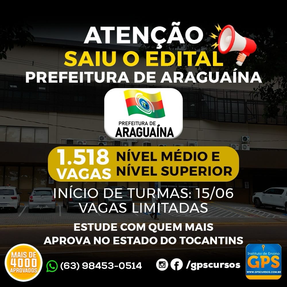 Post 2 by GPS CURSOS E CONCURSOS. on Instagram (image)