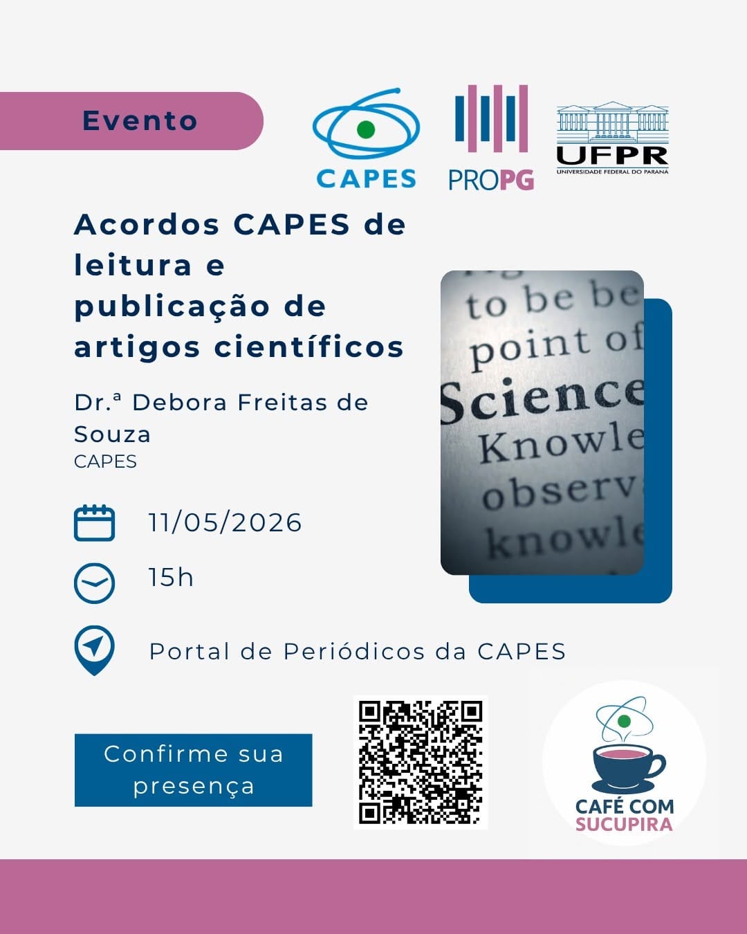 Post 3 by Sistema de Bibliotecas UFPR (SiBi/UFPR) on Instagram (image)