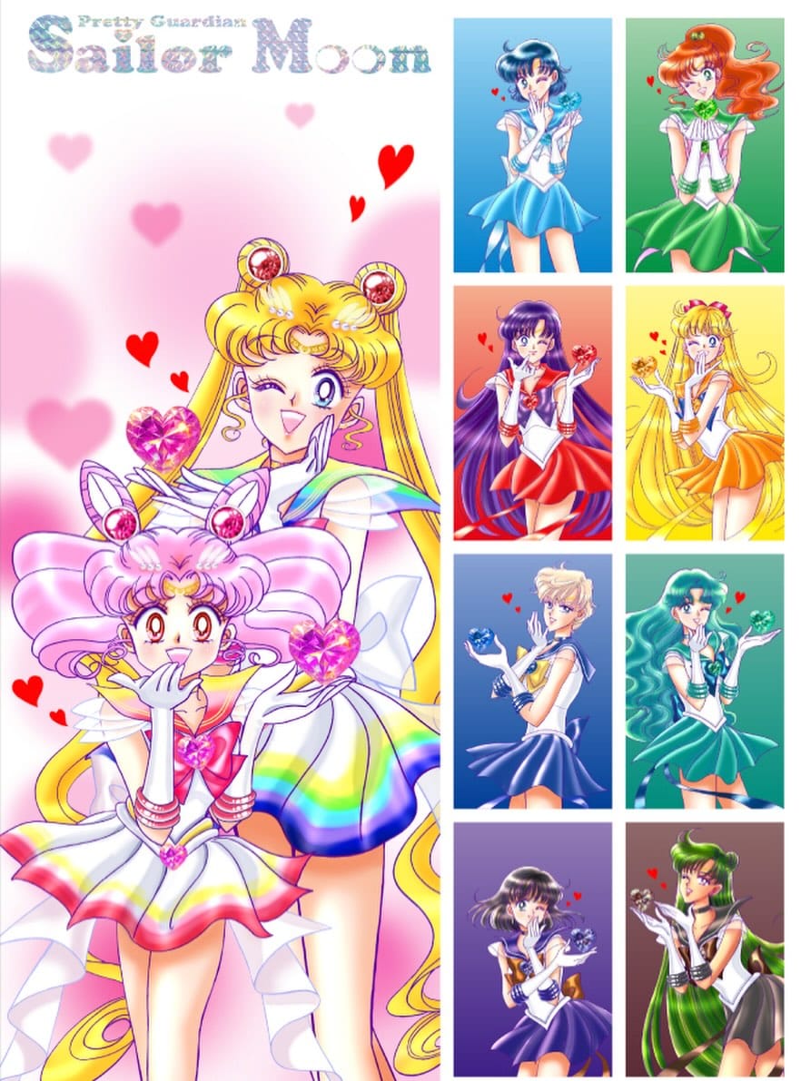 Post 5 by Sailor Moon Art & Merchandise on Instagram (image)