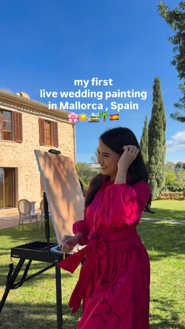 Post 3 by Live Wedding Event Painter Spain France Italy on Instagram (video)