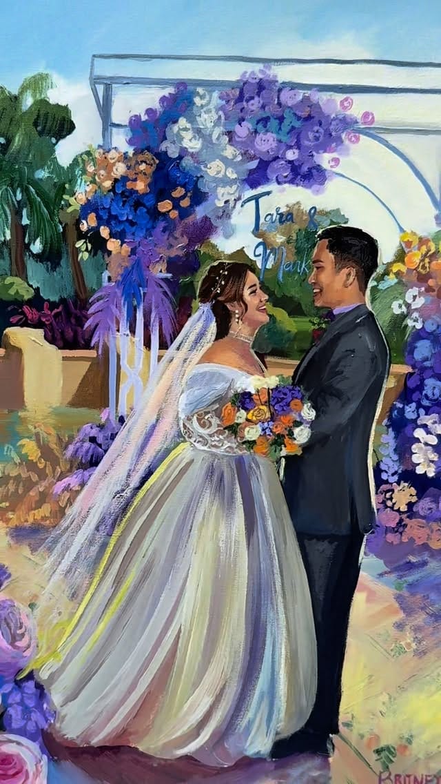 Post 10 by Live Wedding Event Painter Spain France Italy on Instagram (video)