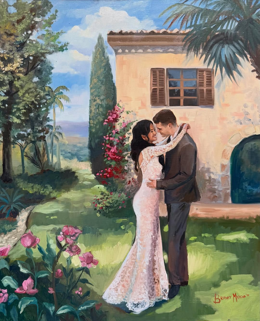 Post 2 by Live Wedding Event Painter Spain France Italy on Instagram (image)