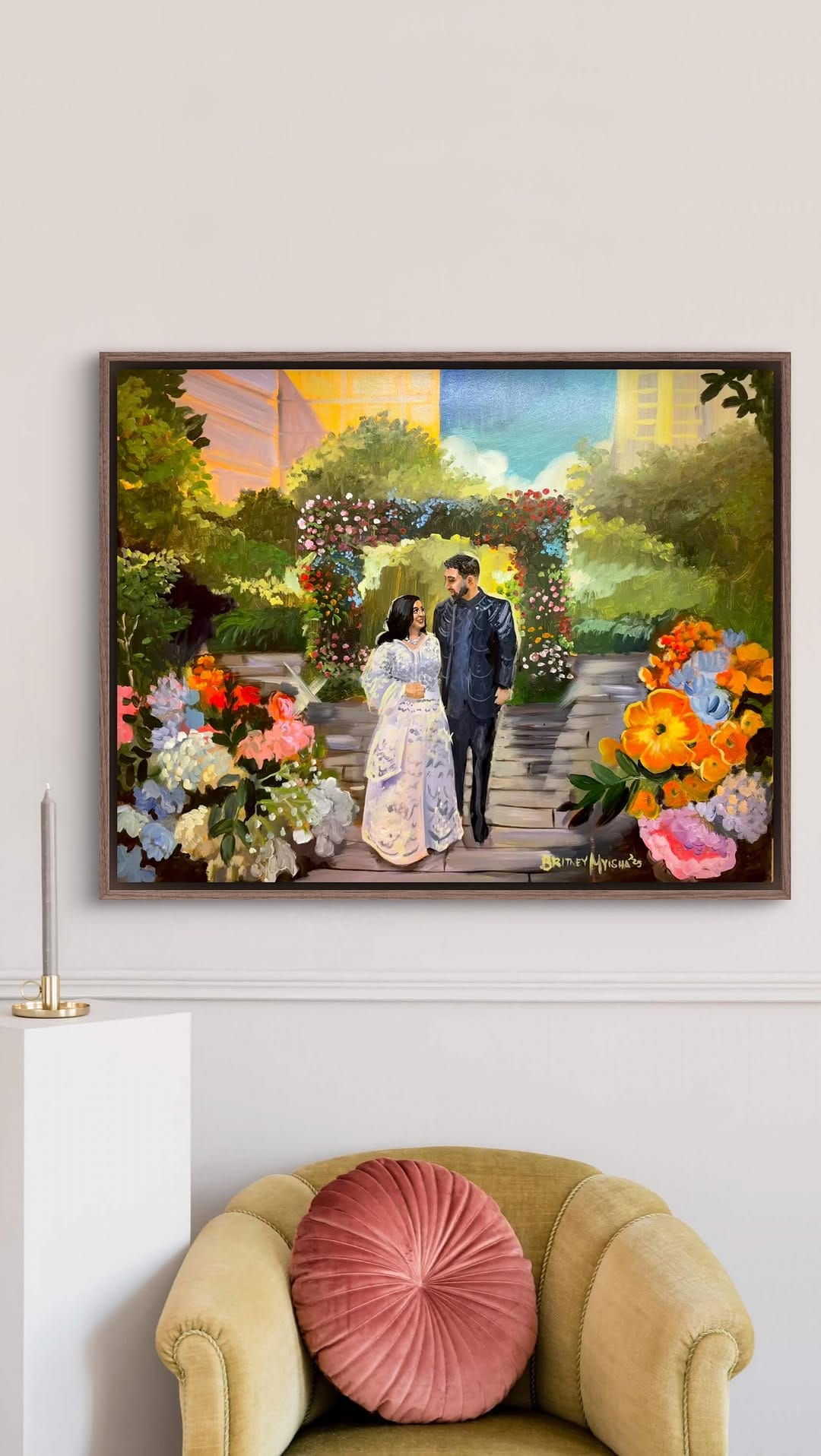 Post 9 by Live Wedding Event Painter Spain France Italy on Instagram (video)