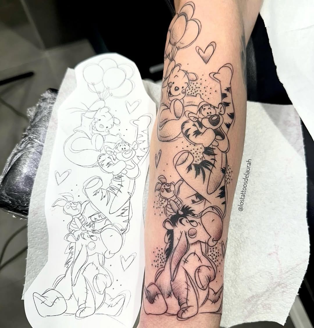 Post 8 by 🖤 laurah | Disney tattoos!! on Instagram (carousel)