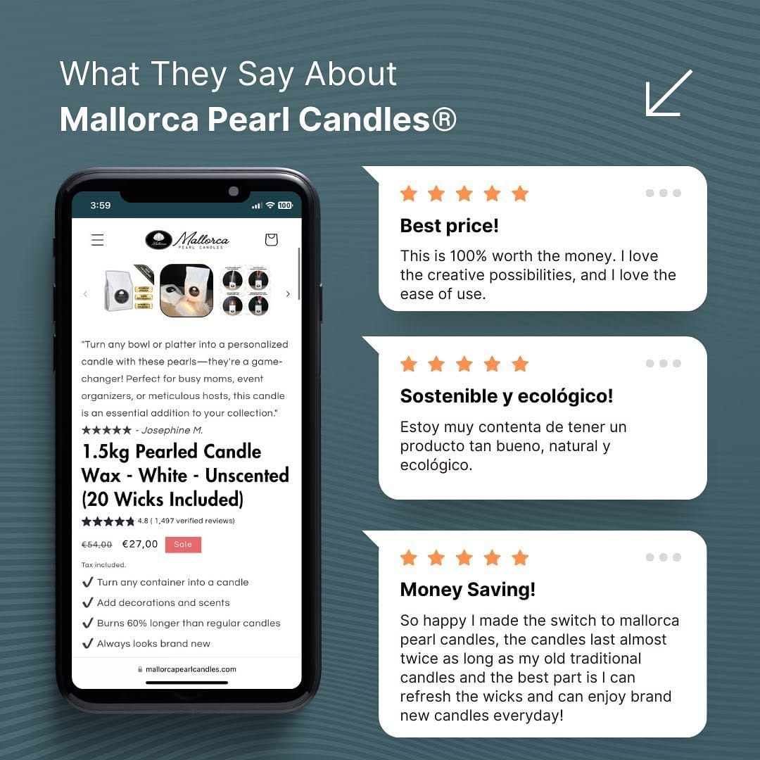 Post 8 by Mallorca Pearl Candles on Instagram (image)