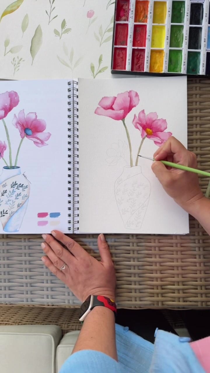 Post 7 by Ilustraciones ♡ Clases de Acuarela on Instagram (video)