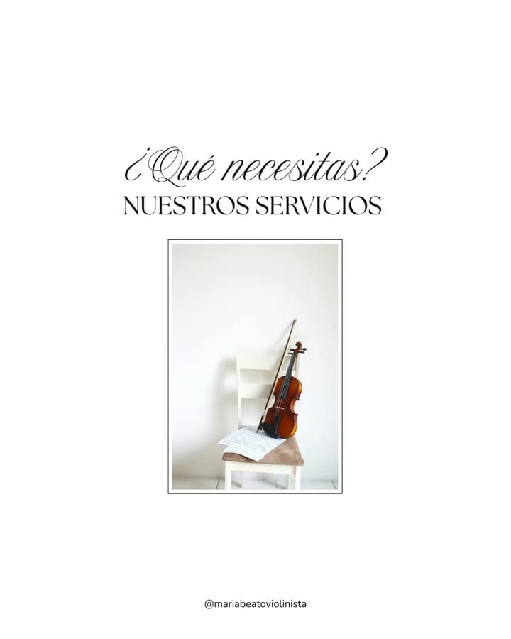 Post 8 by María | Violinista Profesional | Eventos & Bodas. on Instagram (carousel)
