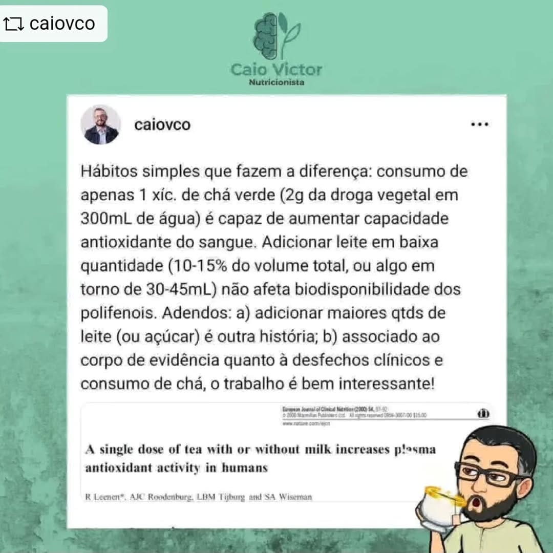 Post 4 by Caio Victor Nutricionista (CRN-6 8279) on Instagram (image)