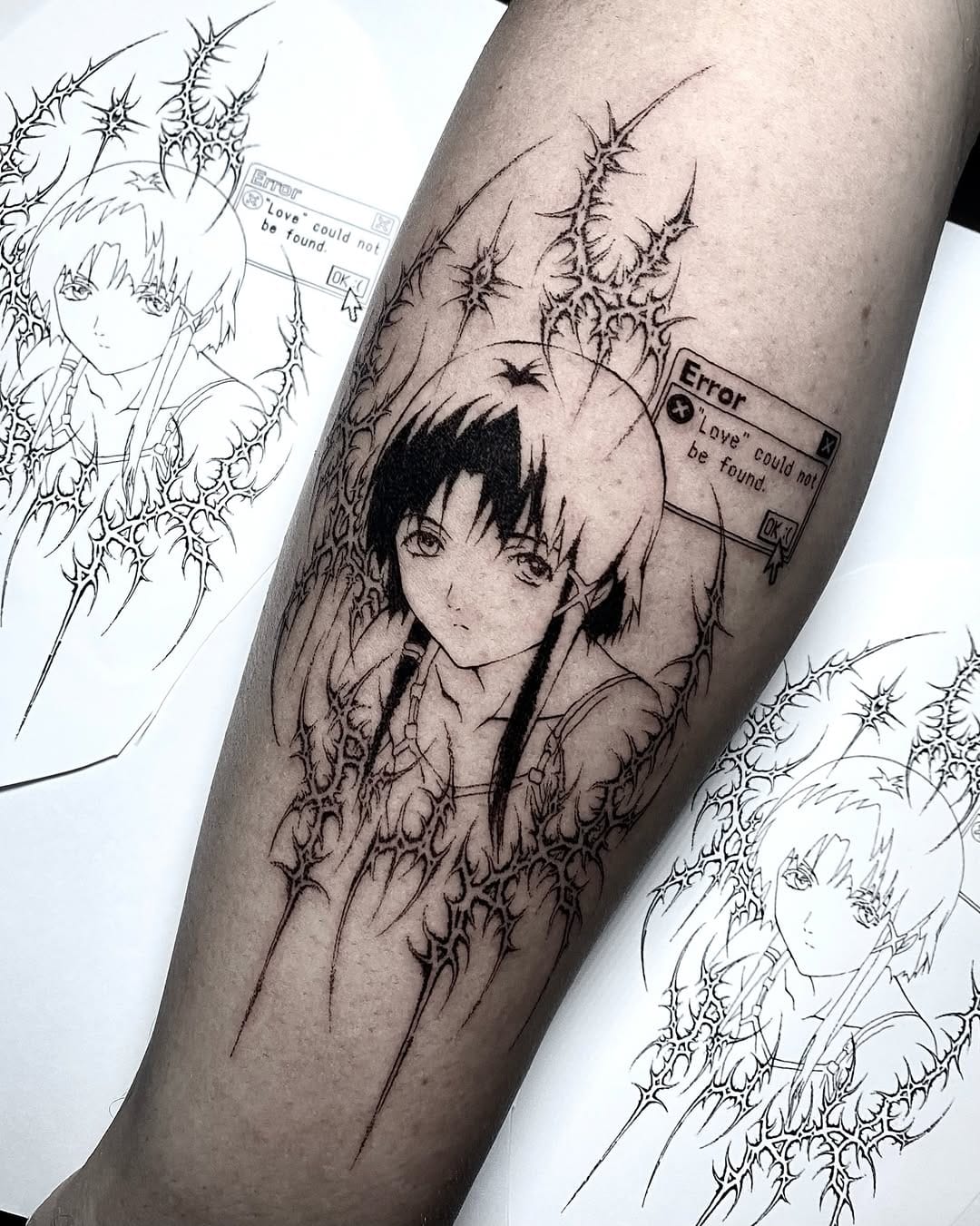 Post 3 by 𝔅𝔩𝔞𝔠𝓀 𝔍𝔬𝔱𝔞 | Anime Tattoo Malaga on Instagram (carousel)