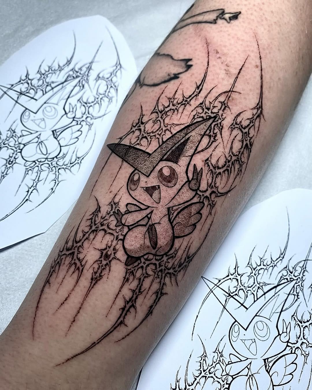 Post 4 by 𝔅𝔩𝔞𝔠𝓀 𝔍𝔬𝔱𝔞 | Anime Tattoo Malaga on Instagram (carousel)