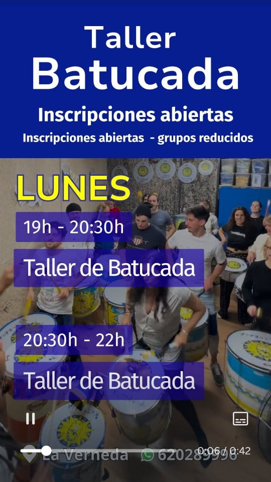Post 9 by Batucada Barcelona Ketubara on Instagram (video)