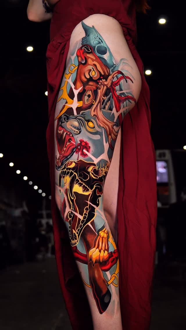 Post 2 by Yosmar Urrutia - illustrative Tattoo artist on Instagram (video)