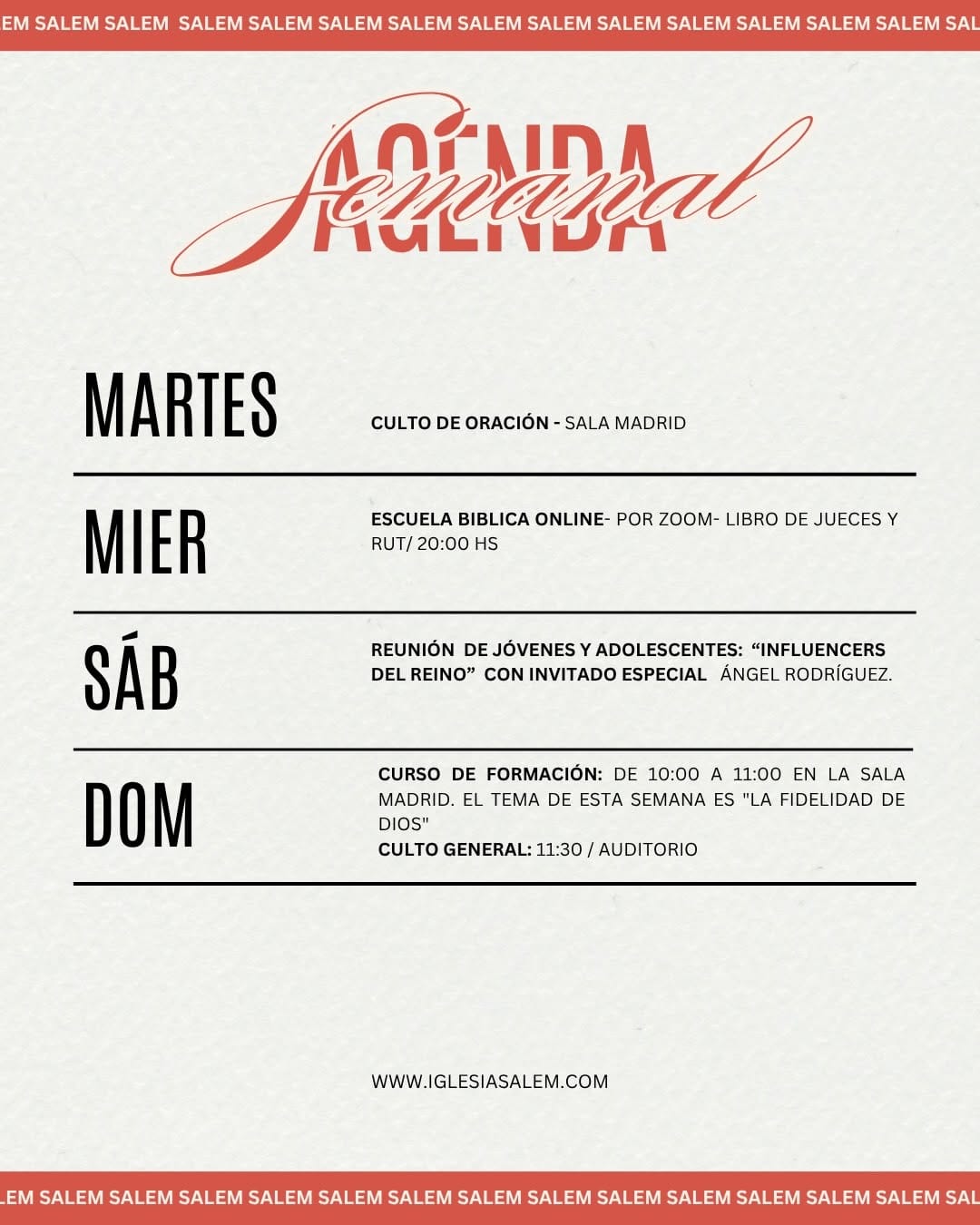 Post 9 by Iglesia Salem Madrid on Instagram (carousel)