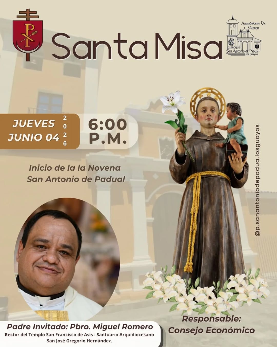 Post 1 by Padre Miguel Romero on Instagram (image)